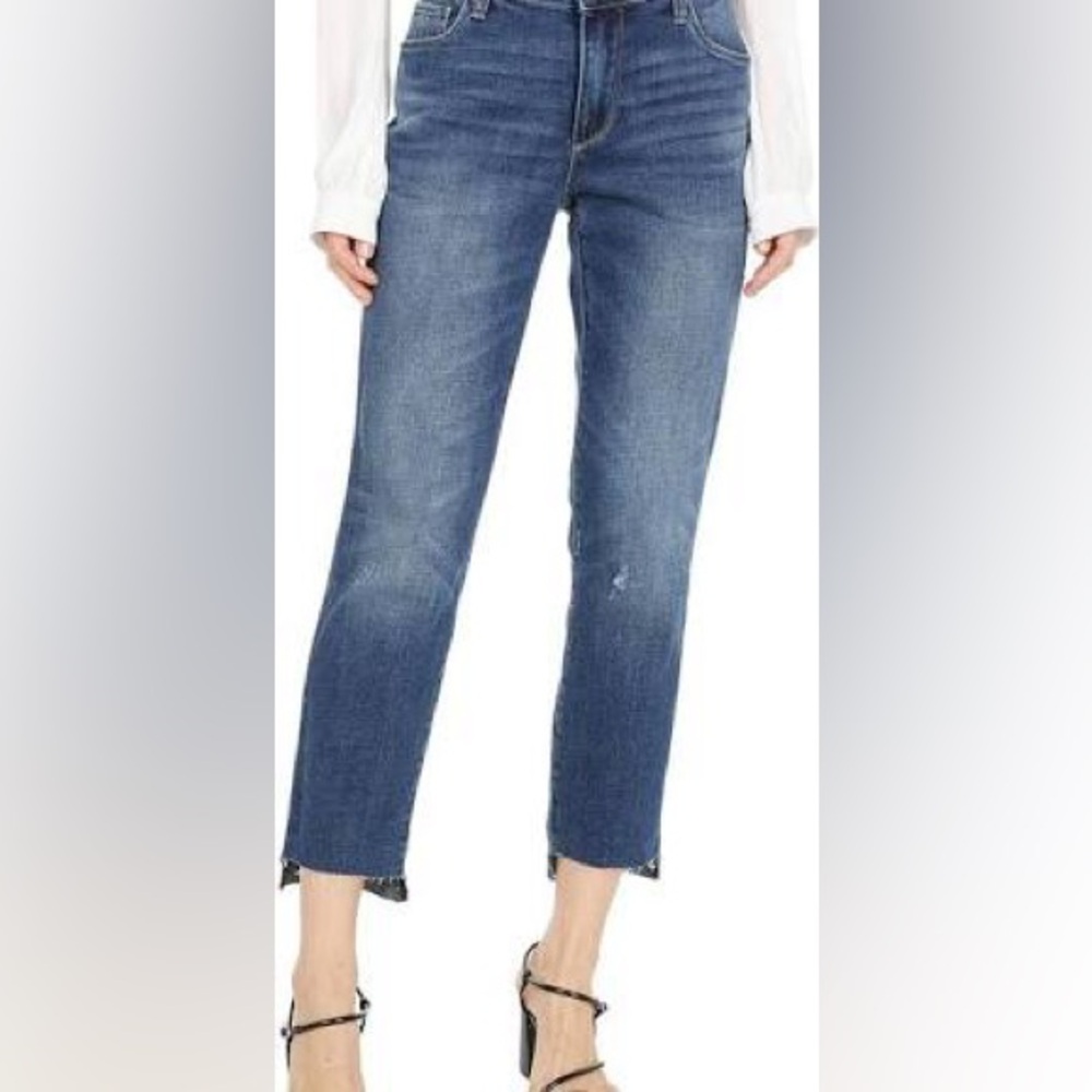 KUT from the Kloth So Comfy Stretch Reese Ankle Straight Leg Jeans-(4)